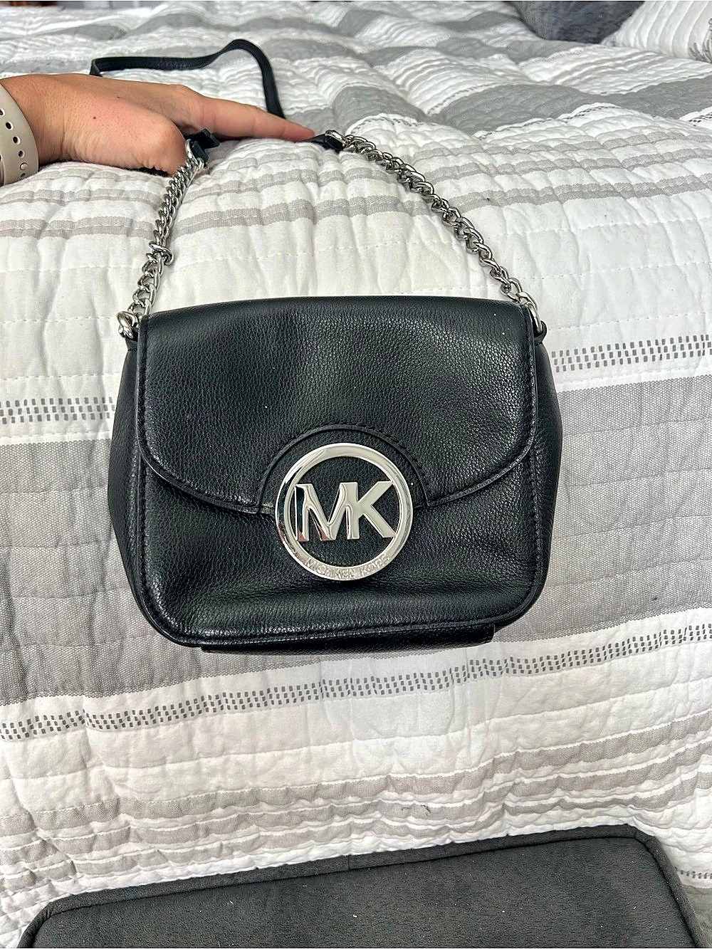 Michael Kors Greenwich Small Convertible Crossbody Black Bag